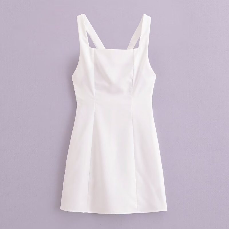 French Slim Fit Backless Summer Dress