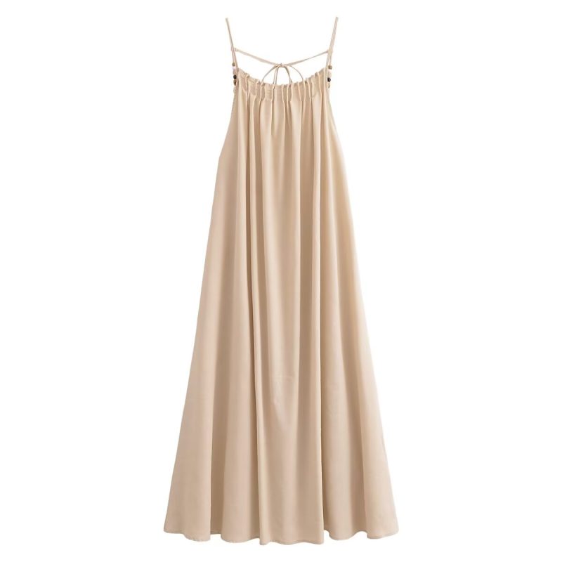 Women’s Summer Dress Featuring Beaded Embellishments - Image 2