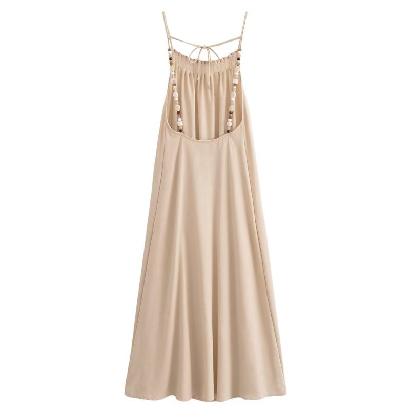 Women’s Summer Dress Featuring Beaded Embellishments - Image 3