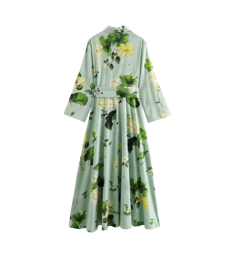 Simple Summer Shirt Dress with Lace-Up Detail - Image 2