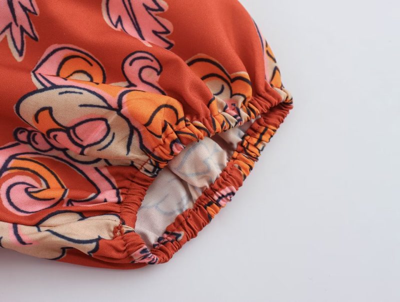 Elegant Printed Midi Dress for Summer Women - Image 3