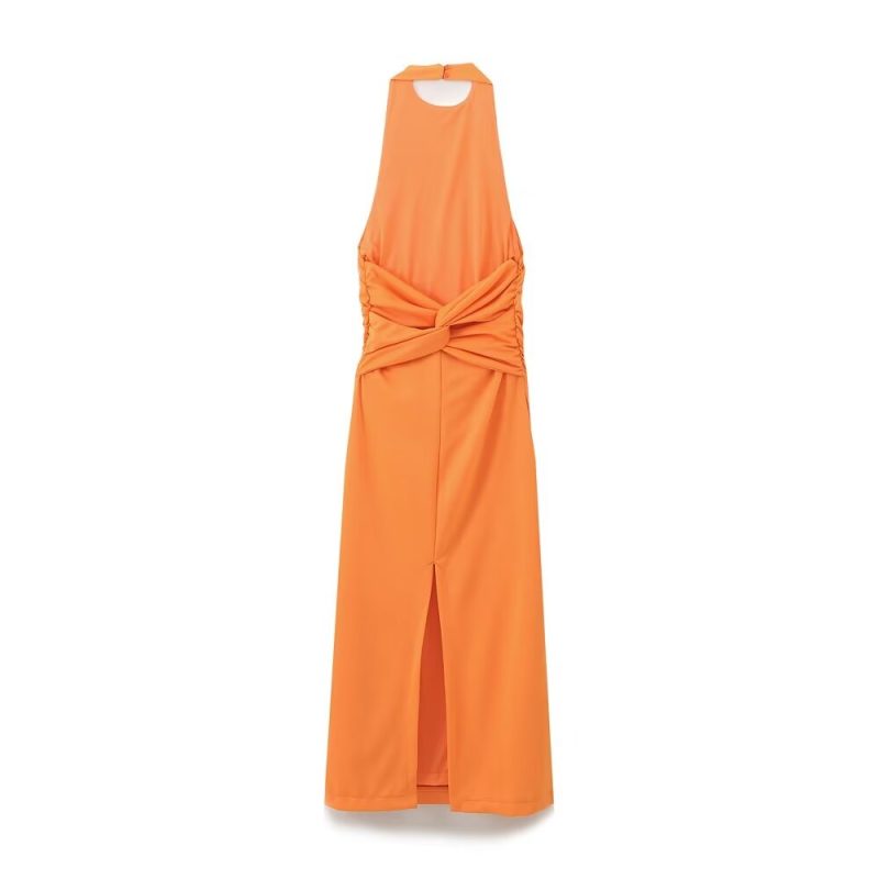 Slim Fit Backless Midi Dress for Summer - Image 2