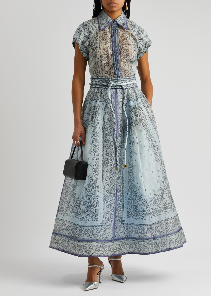 Summer Chiffon Collared Shirt Dress for Women