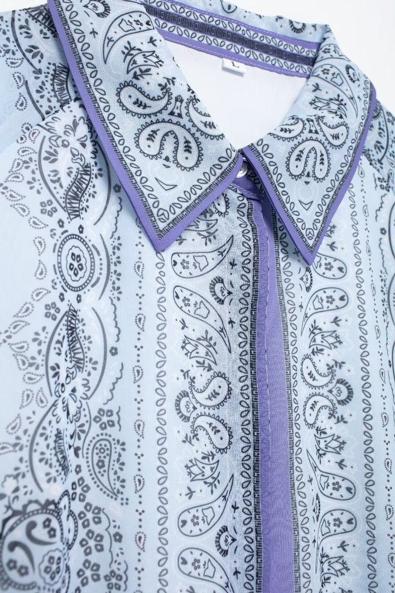 Summer Chiffon Collared Shirt Dress for Women - Image 4