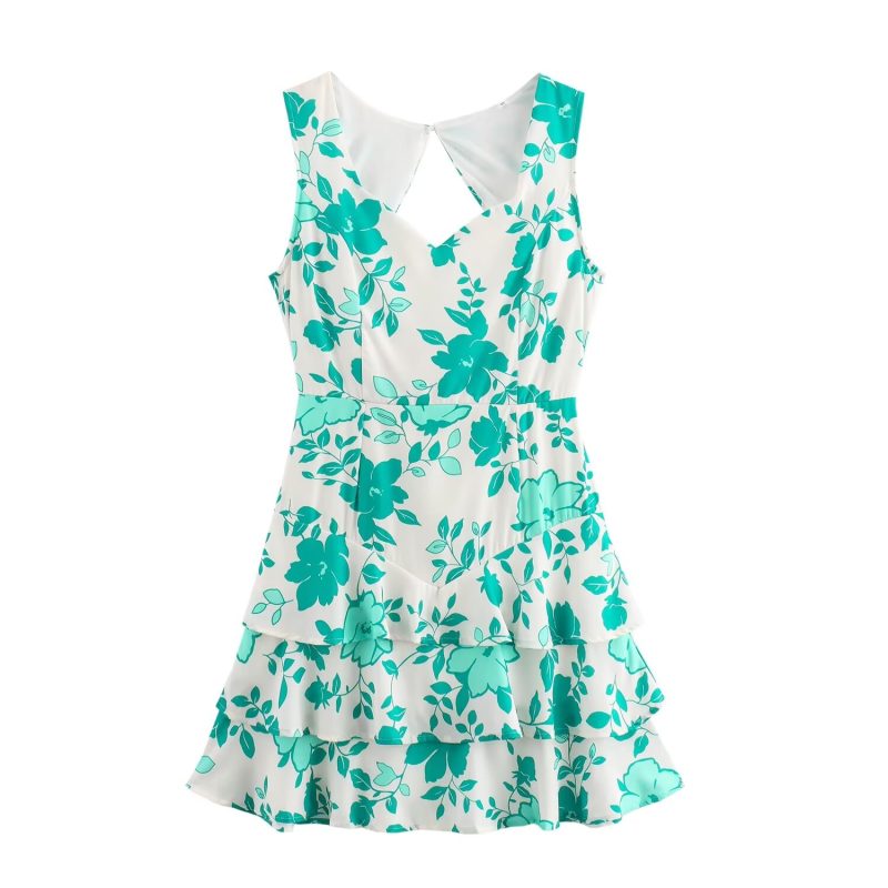 Women's Lace Up Colorful Streetwear Dress