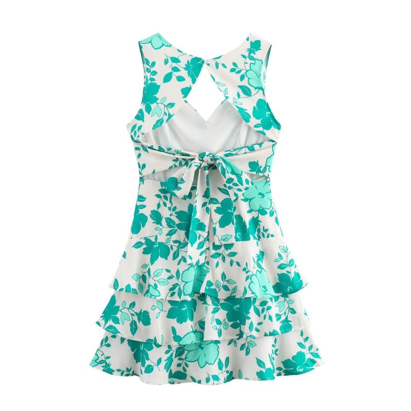 Women's Lace Up Colorful Streetwear Dress - Image 2