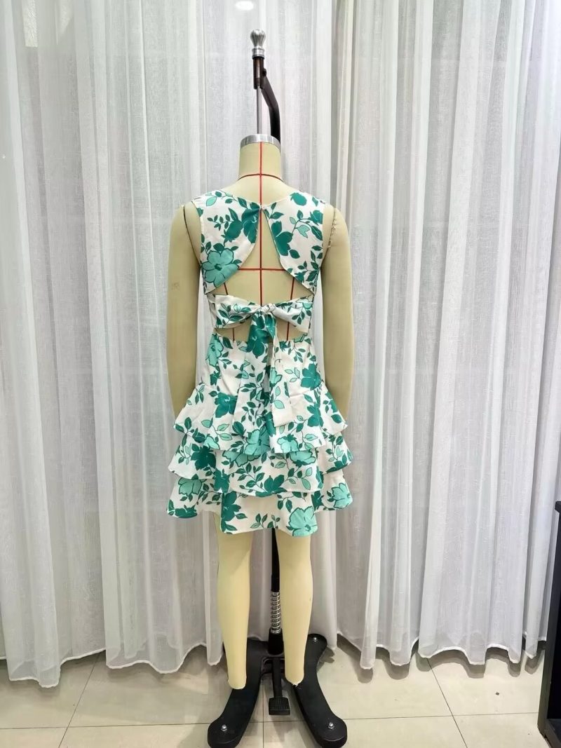 Women's Lace Up Colorful Streetwear Dress - Image 4