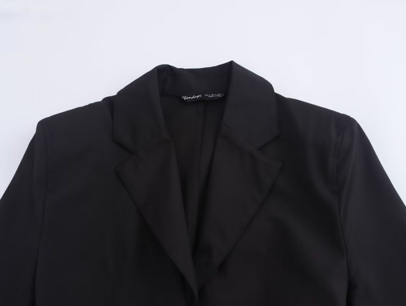 Women Clothing Autumn Winter Street with Belt Shirt Dress - Image 3