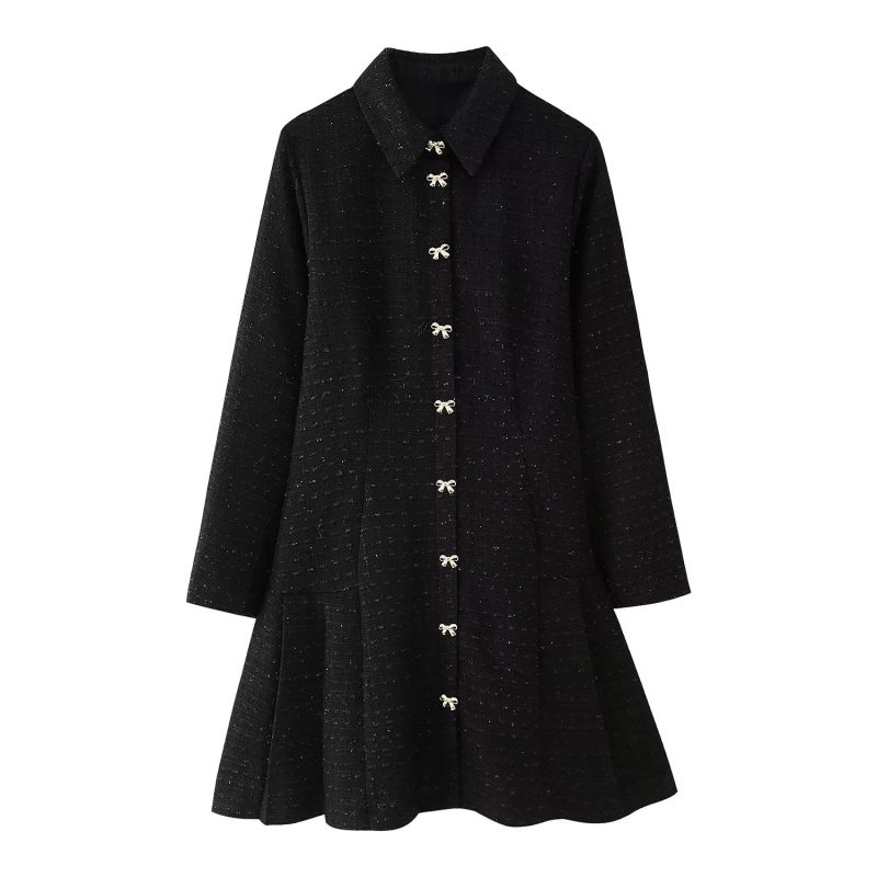 Women’s Solid Color Casual Maxi Shirt Dress