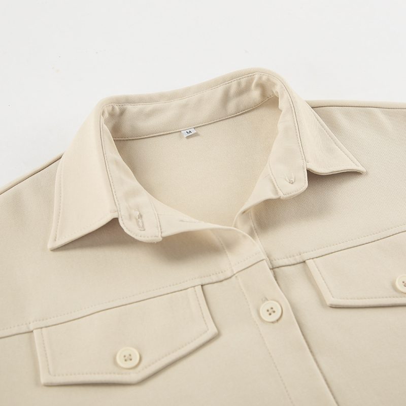 Office Khaki Belted Drop Shoulder Dress Women - Image 4