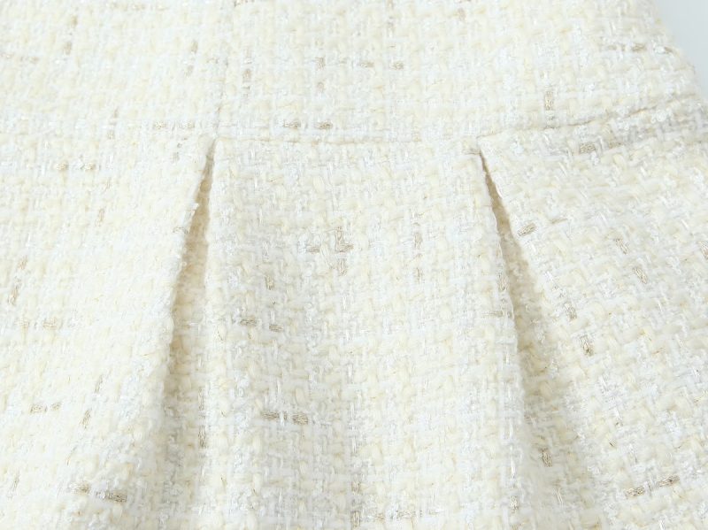 French Woolen Pleated Suspender Dress for Women - Image 4