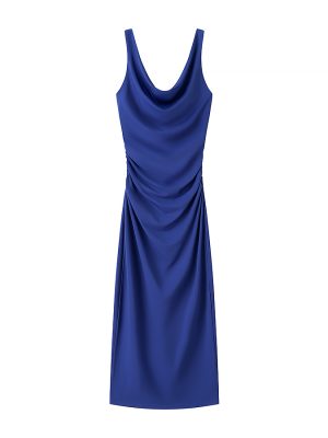 Elegant Pleated Sleeveless Midi Dress for Women