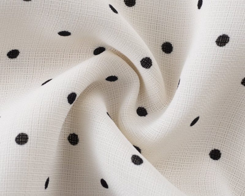 White Polka Dot Slimming Spring Sling Dress - Image 4