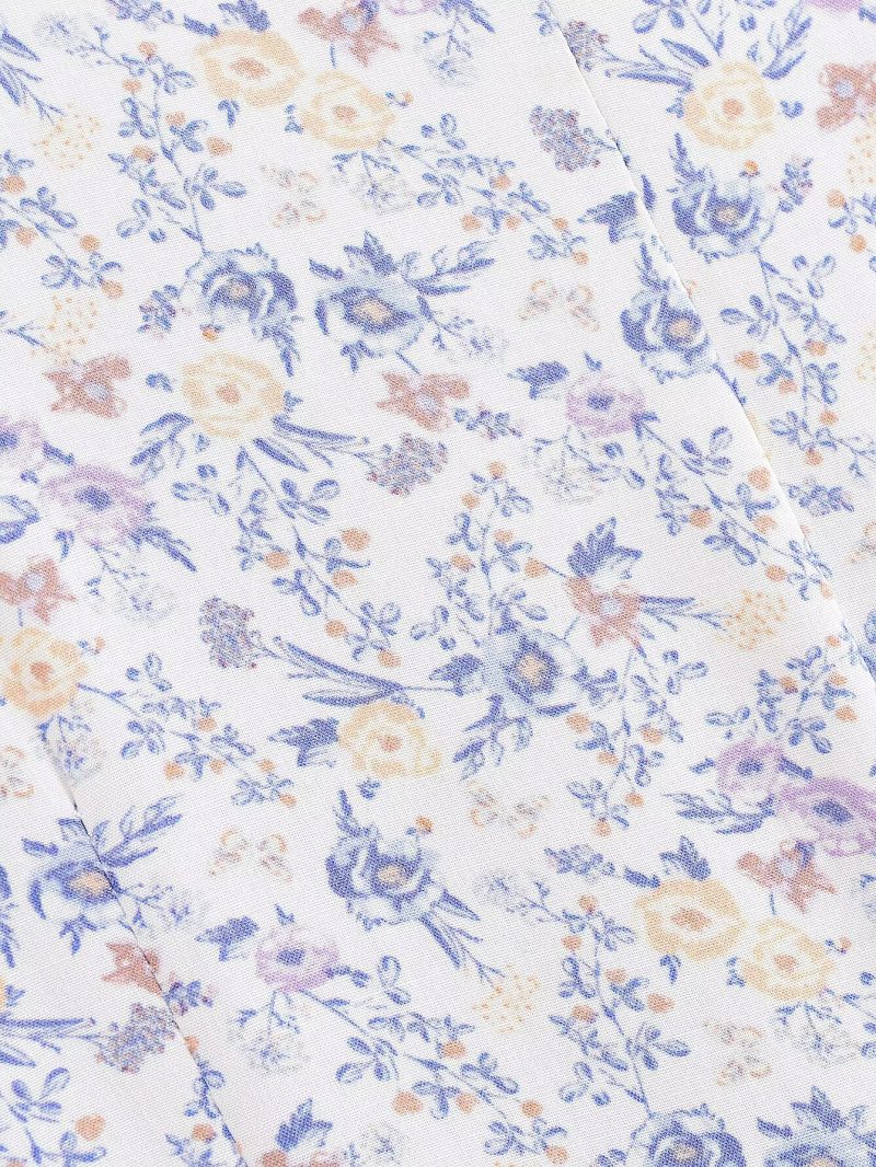 Summer Bohemian Floral Print Casual Beach Dress - Image 4