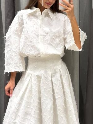 Stylish Nine-Quarter Sleeve Shirt for Women
