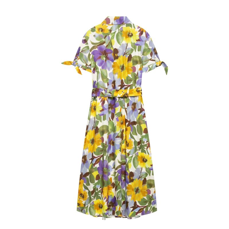 Women’s Printed Poplin Dress for Warmer Seasons - Image 3