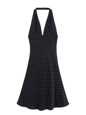 Elegant Summer Deep V High Waist Dress