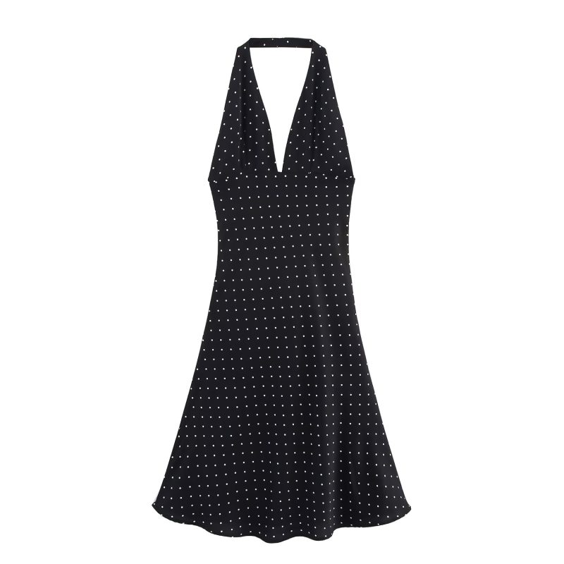 Elegant Summer Deep V High Waist Dress
