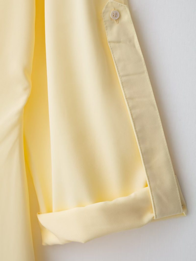 Summer Collared Shirt Style Maxi Trench Dress - Image 3
