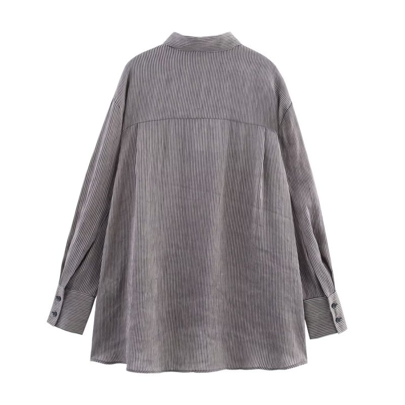 Summer All-Match Striped Shirt for Women - Image 3