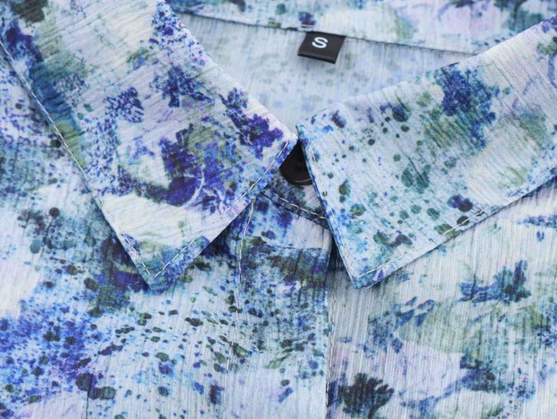 Women’s Loose Fit Summer Button Down Blouse - Image 4