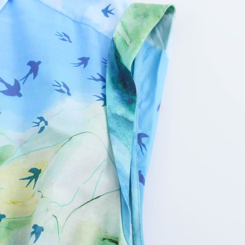 Women’s Printed Shirt Dress for Summer Days - Image 4