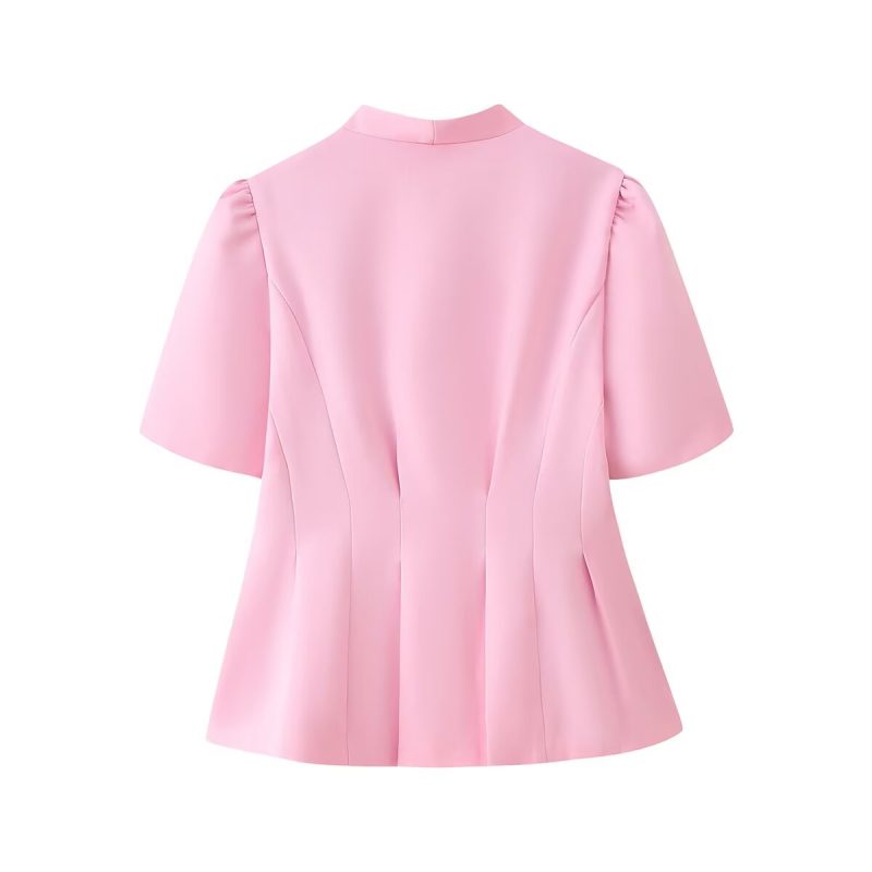 Handmade Floral Waist Slimming Top for Women - Image 2