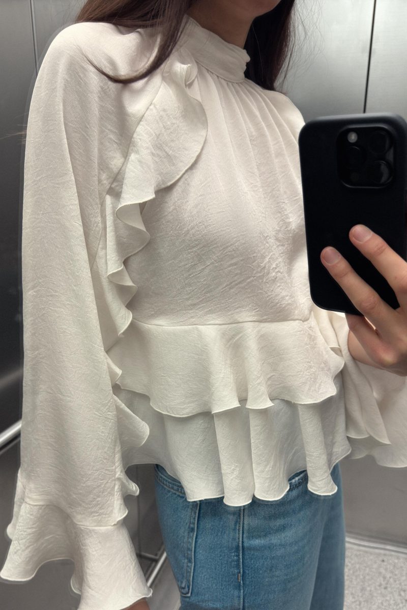Chic Laminated Decoration Casual Shirt Women