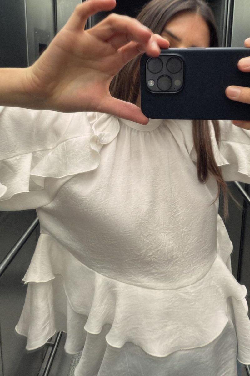 Chic Laminated Decoration Casual Shirt Women - Image 2