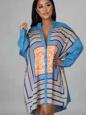 Women’s Early Autumn Loose Fit Denim Dress