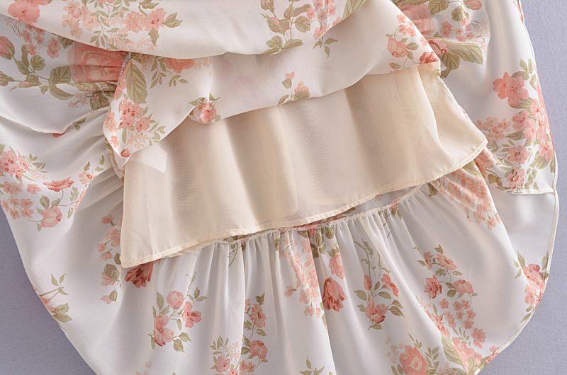 Floral Slimming Waist Slip Dress for Summer - Image 3