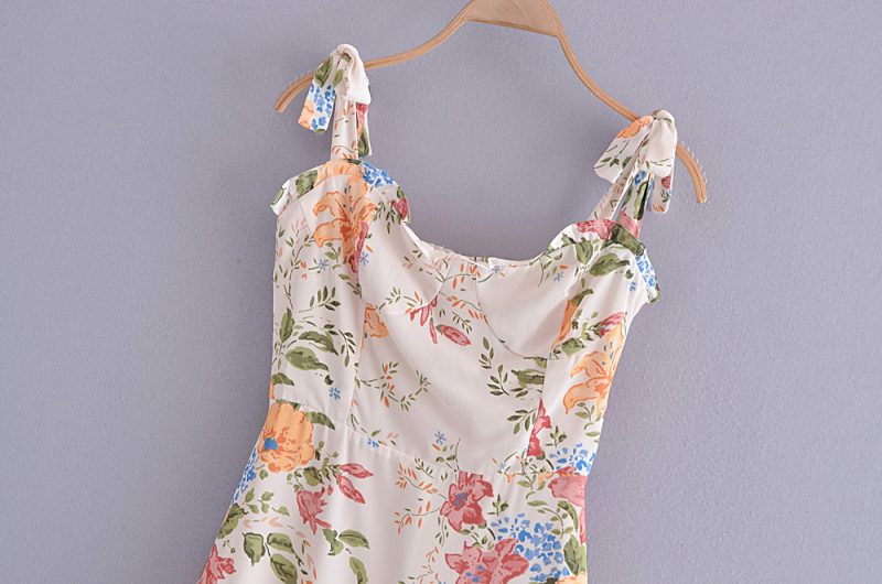 Elegant Spring Ruffled Lace Tube Top Dress - Image 3