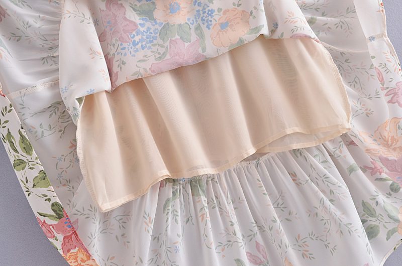 Elegant Spring Ruffled Lace Tube Top Dress - Image 4