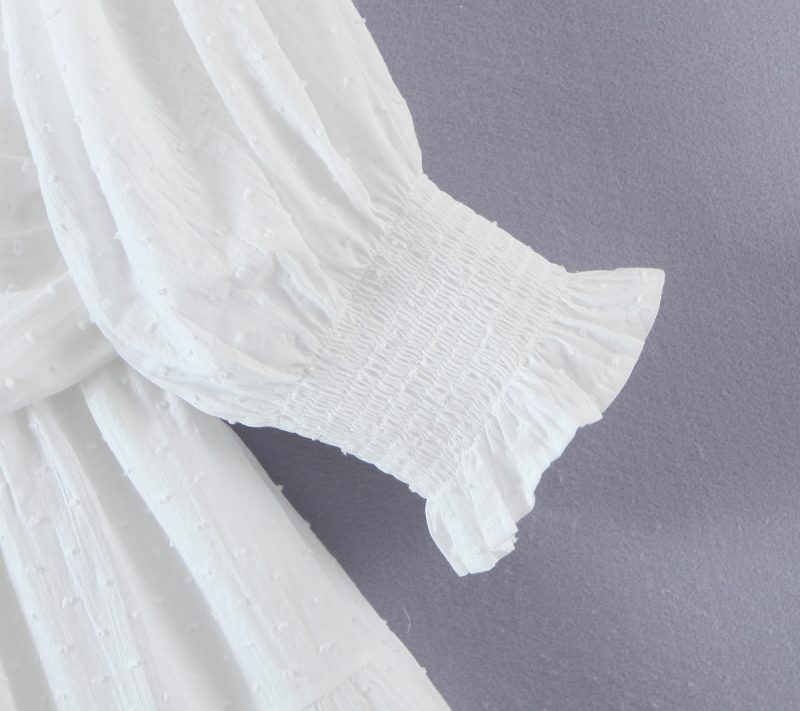 Solid Color Short Sleeve Dress for Women - Image 4