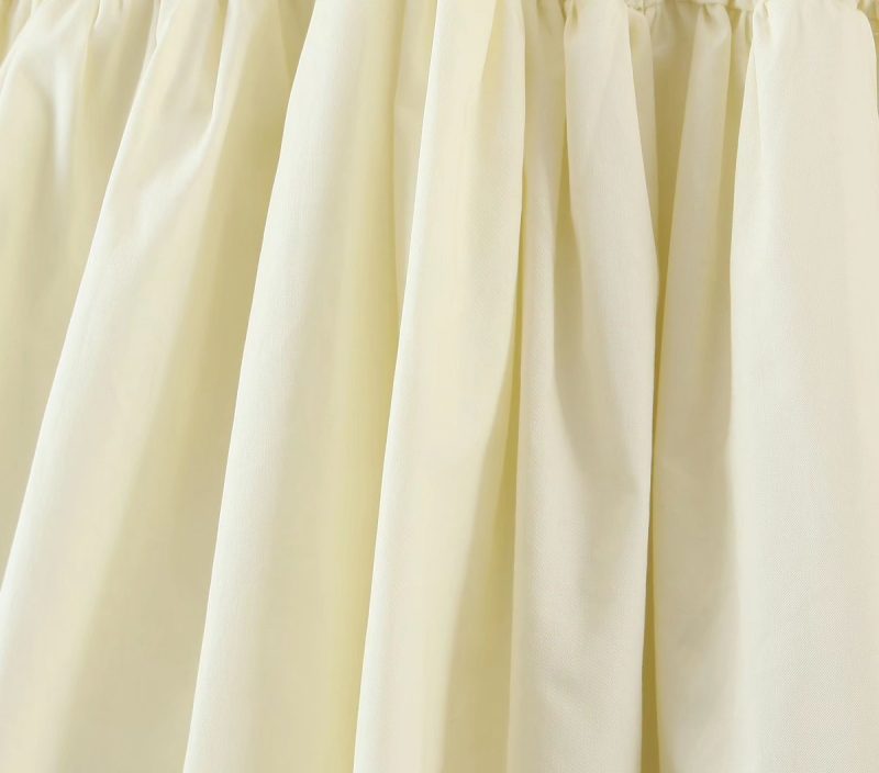French Retro Puff Sleeve V-Neck Dress - Image 2