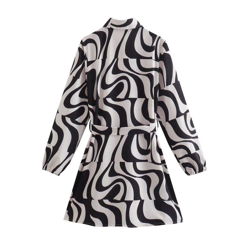 Collared Shirt Dress for Spring Summer Women - Image 2