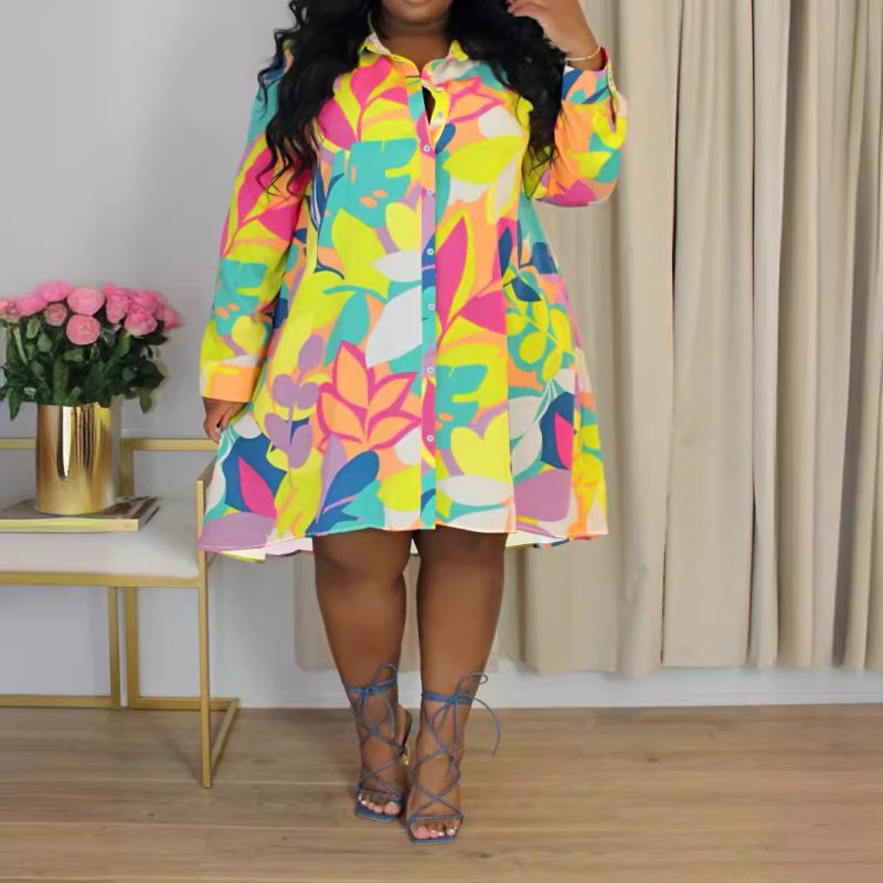 Women's Plus Size Casual Vacation Dress