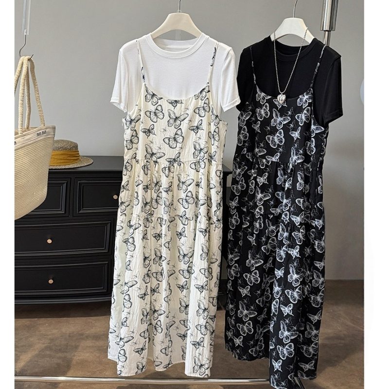 Women’s Linen Two-Piece Slimming Dress Set - Image 2