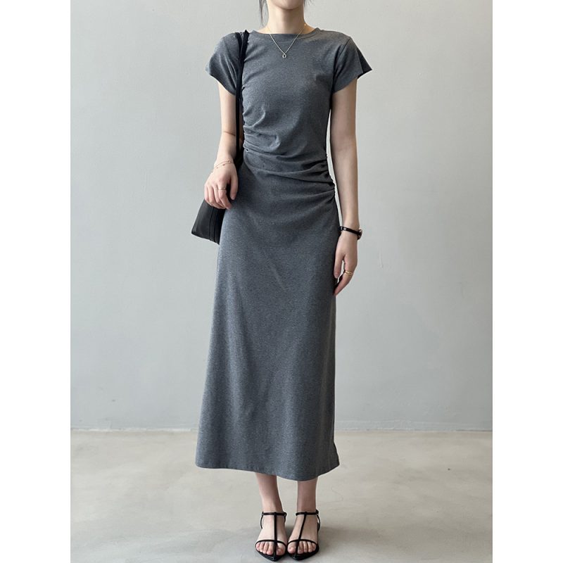 Summer T-Shirt Dress with Ruffle Sleeves Women