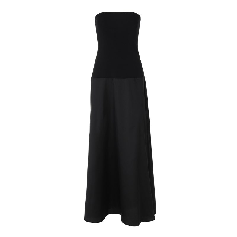 Spring Summer Slim Patchwork Tube Top Dress - Image 4