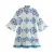 8578 Floral Pattern Shirt Dress
