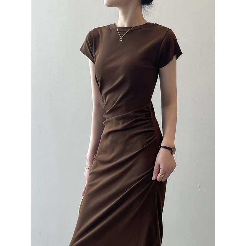 Summer T-Shirt Dress with Ruffle Sleeves Women - Image 4