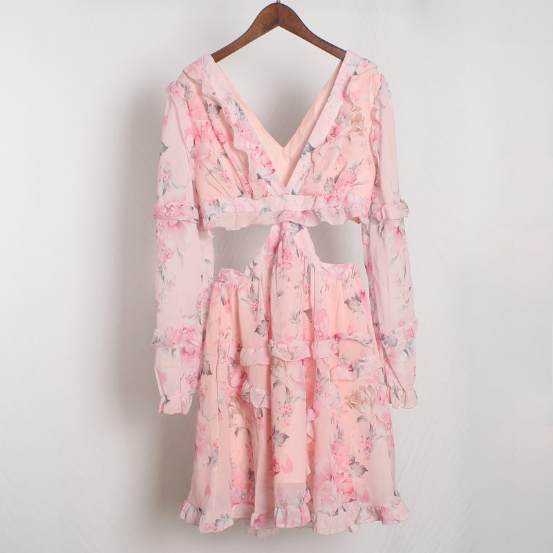 Lightweight Spring Summer Chiffon Dress for Women
