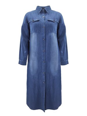 Artistic Vintage Long Sleeve Denim Dress Women