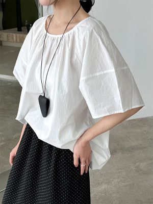 Women’s Summer Backless Pleated Undershirt Top