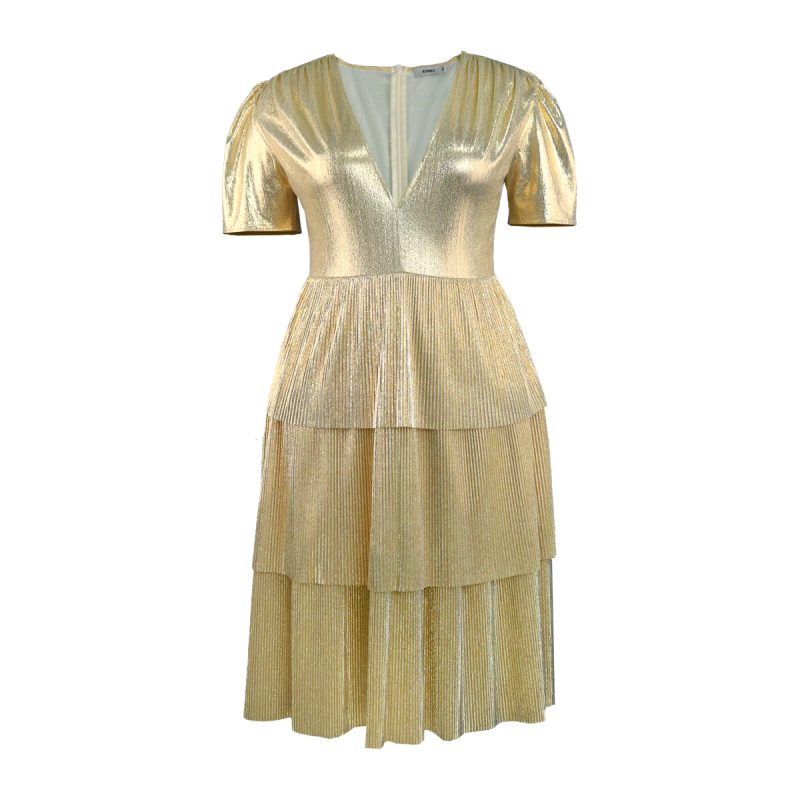 Women’s Tiered V Neck Casual Dress - Image 3