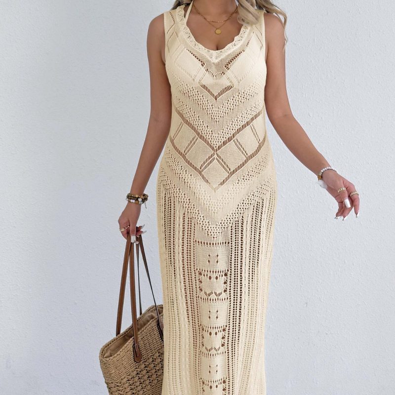 Women's Holiday Woven Vest Shirt Dress