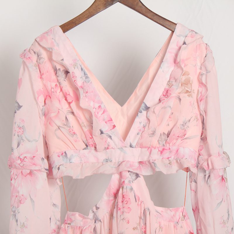 Lightweight Spring Summer Chiffon Dress for Women - Image 2