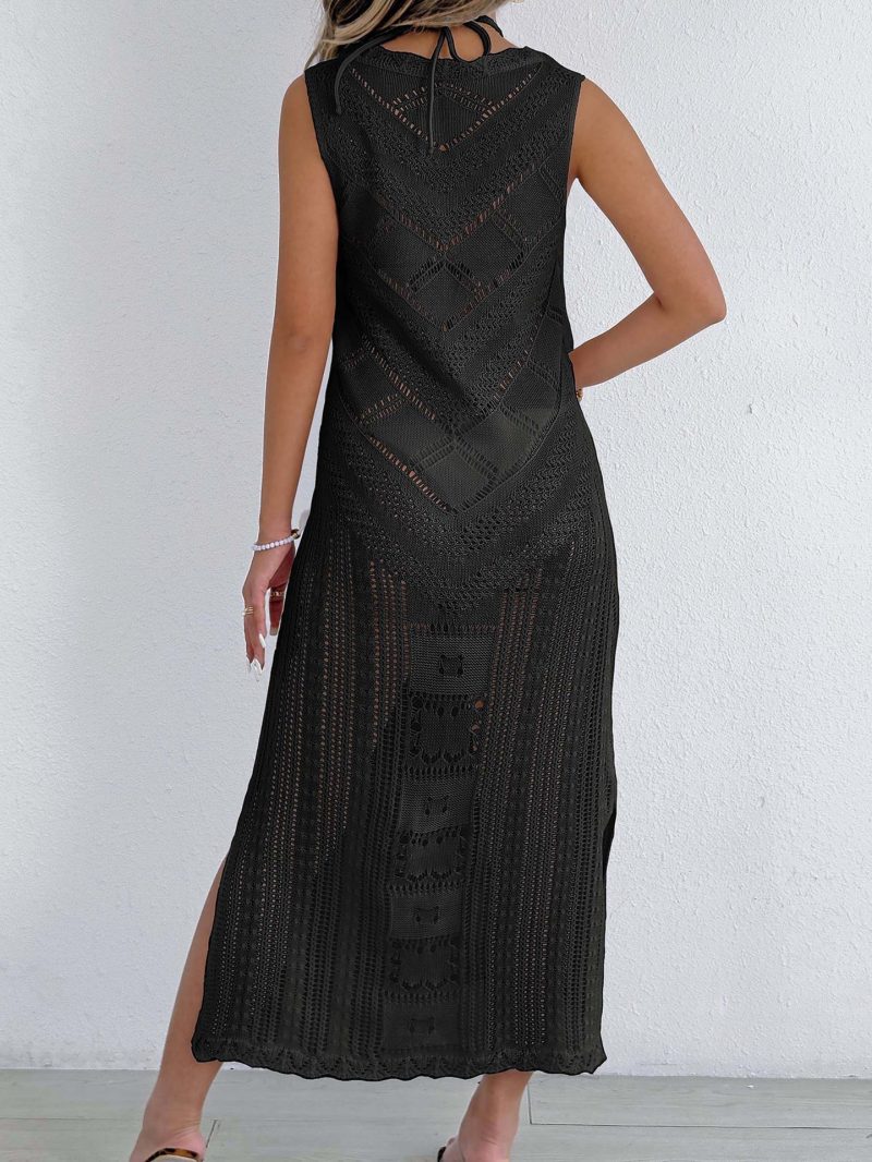 Women's Holiday Woven Vest Shirt Dress - Image 3