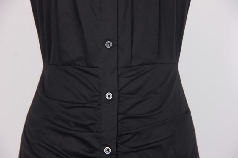 Elegant Slim Fit Cotton Fishtail Summer Dress - Image 4
